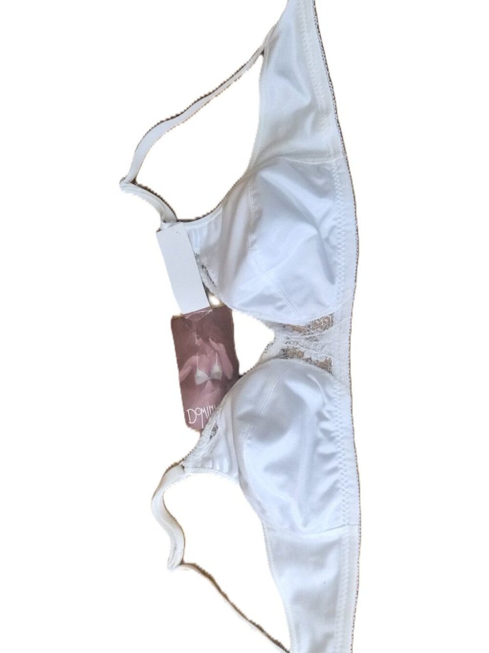 VTG White Satin Bra 34B Deadstock Style 9251 Coquette Balletcore Lolita Granny